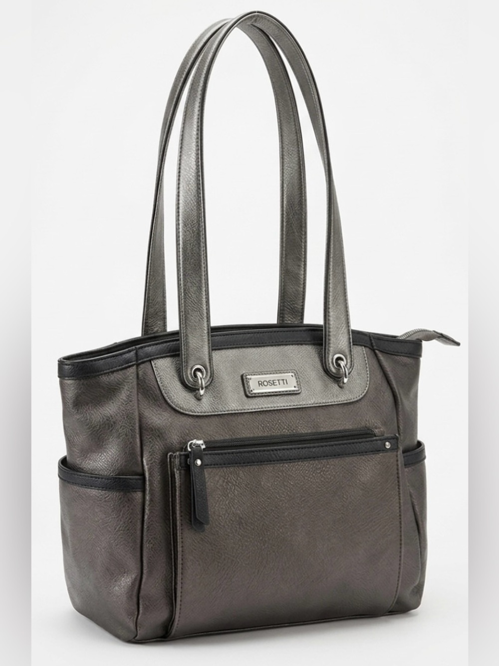 Rosetti Two-Tone Shoulder Bag in Grey and Black NWOT